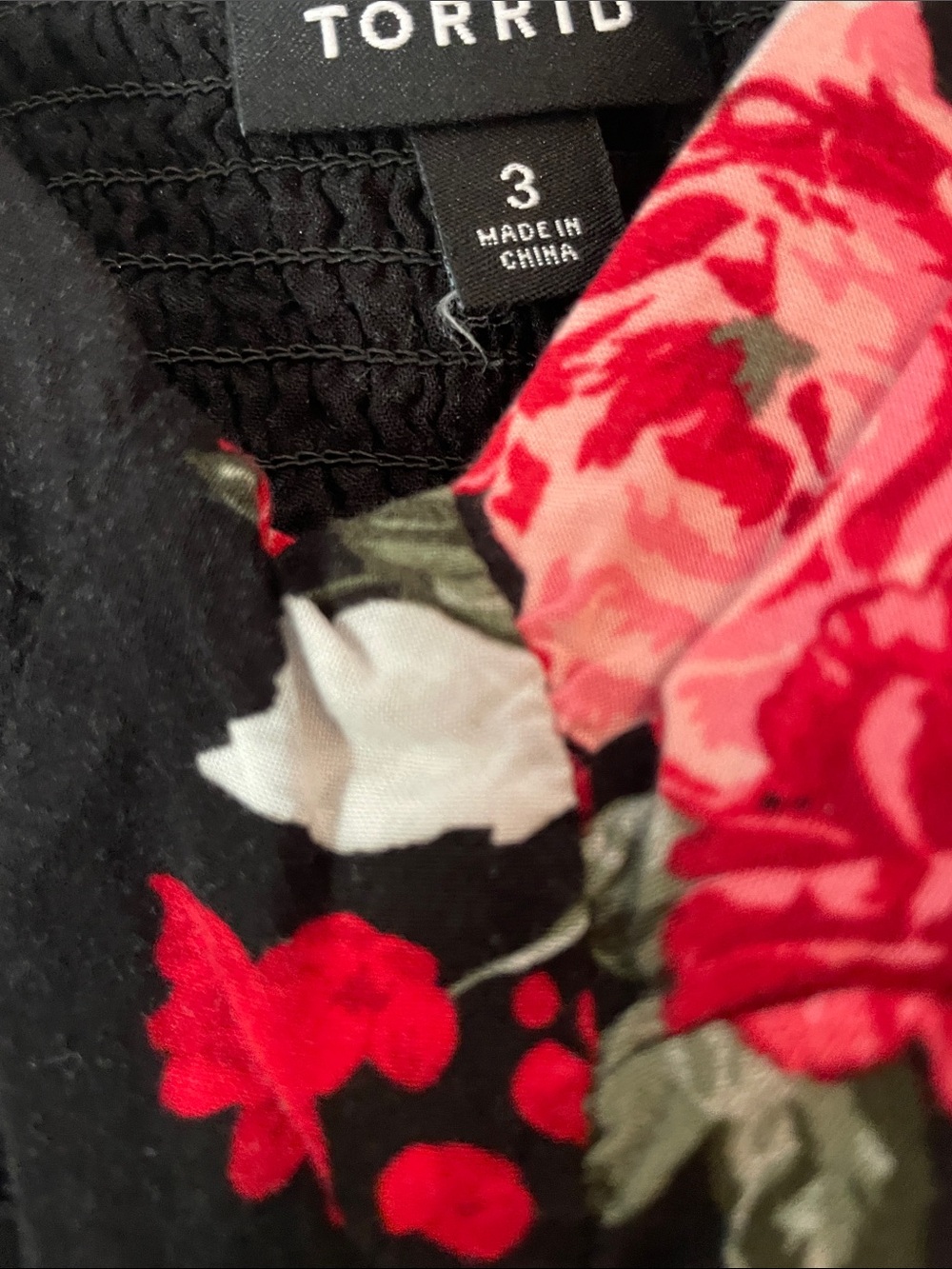 Torrid Black Floral Dress - Picture 2 of 4